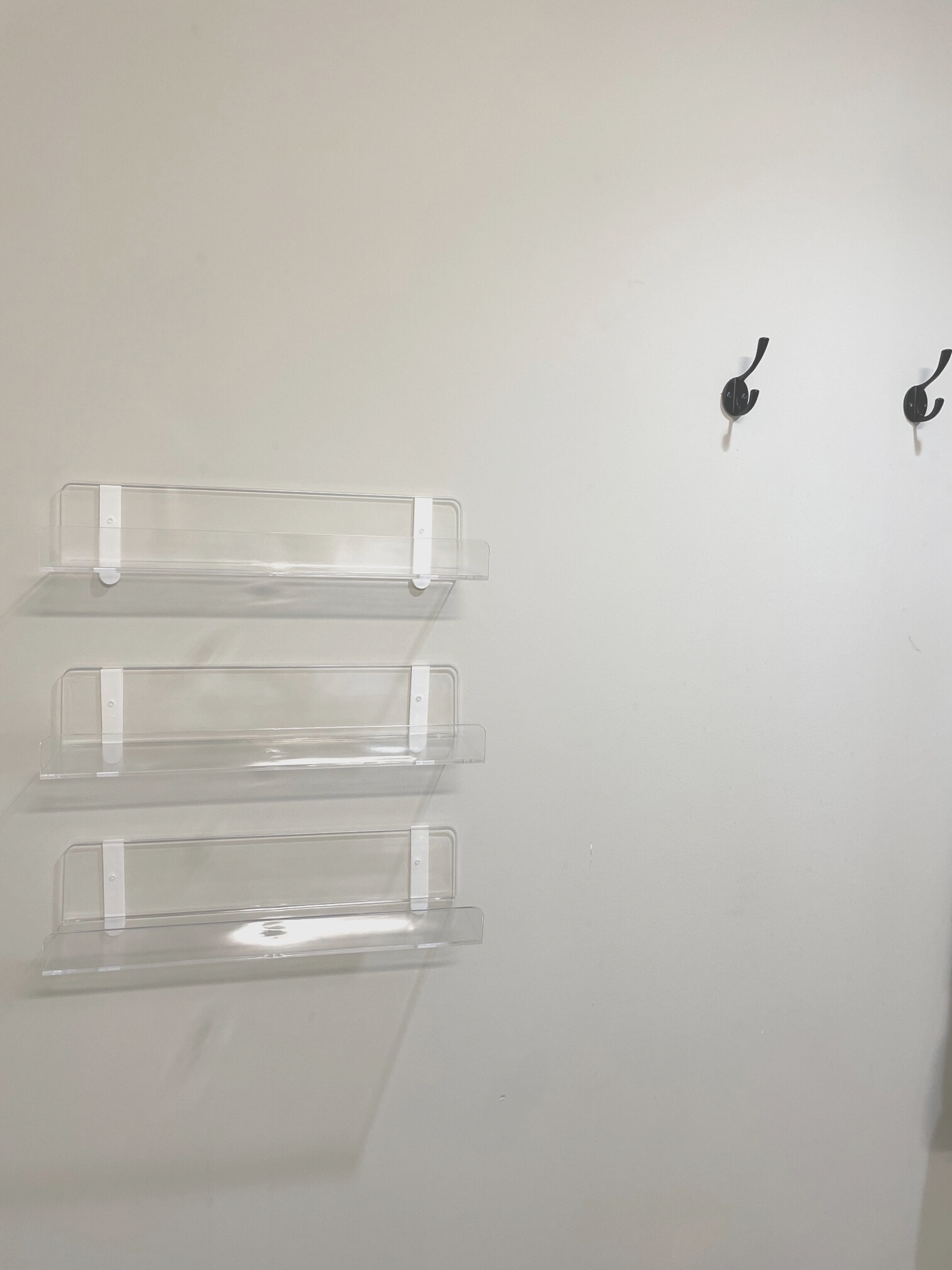 acrylic shelves